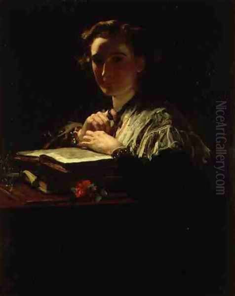 Light Thrown on a Dark Passage Oil Painting by James Sant