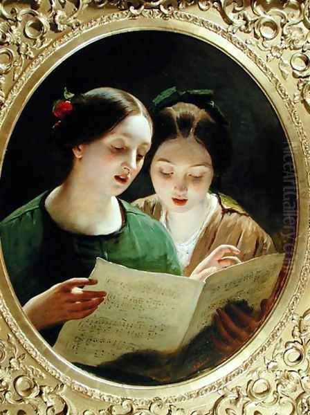 The Duet Oil Painting by James Sant