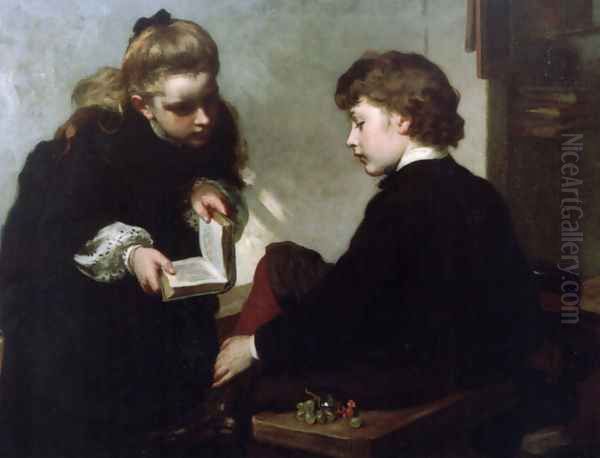 The Schoolmasters' Daughter Oil Painting by James Sant