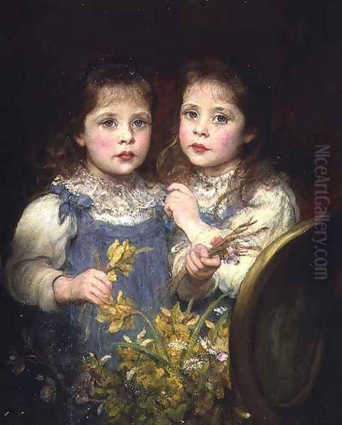 The Twins, c.1901 Oil Painting by James Sant