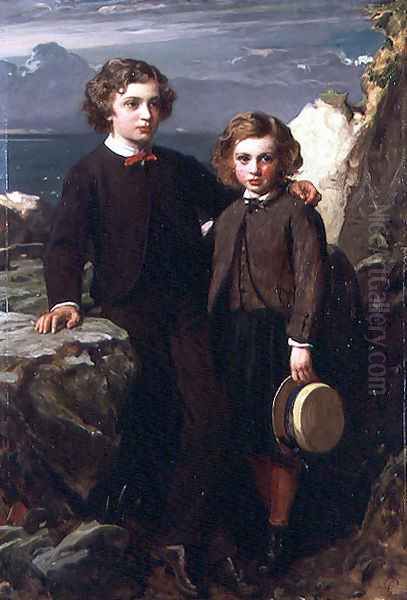 The Hon. Julian and the Hon. Lionel Byng Oil Painting by James Sant