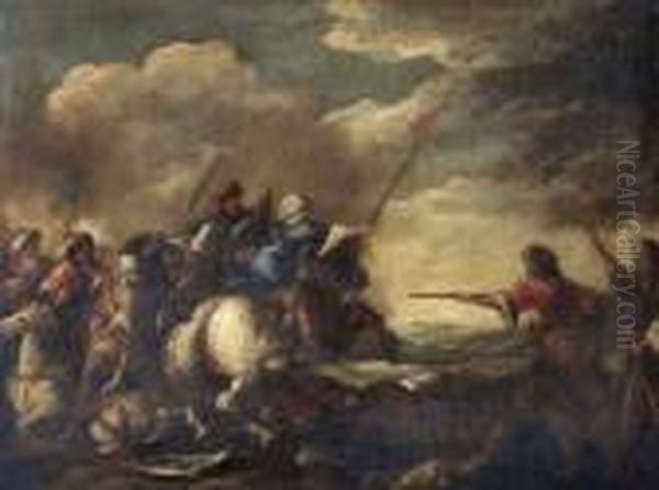 Tillskriven. Oil Painting by Salvator Rosa