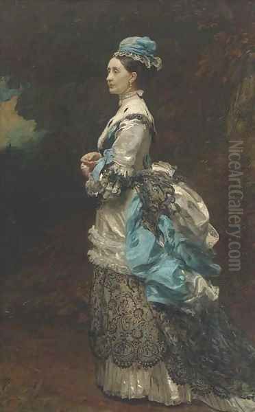 Portrait of Lady Marjorie Banks Oil Painting by James Sant