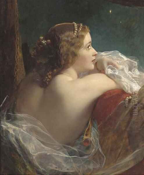 The moonlit beauty Oil Painting by James Sant