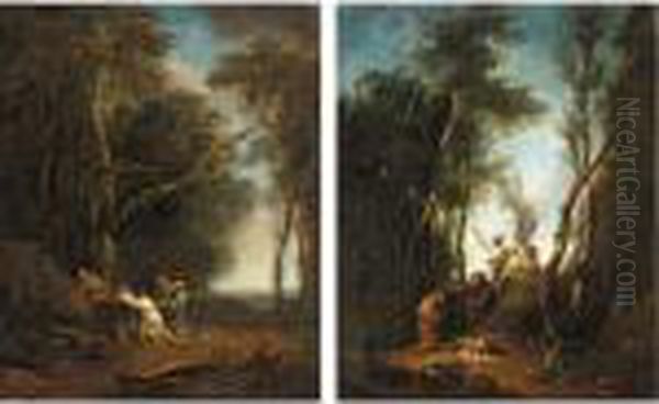 The Sacrifice Of Isaac Oil Painting by Salvator Rosa