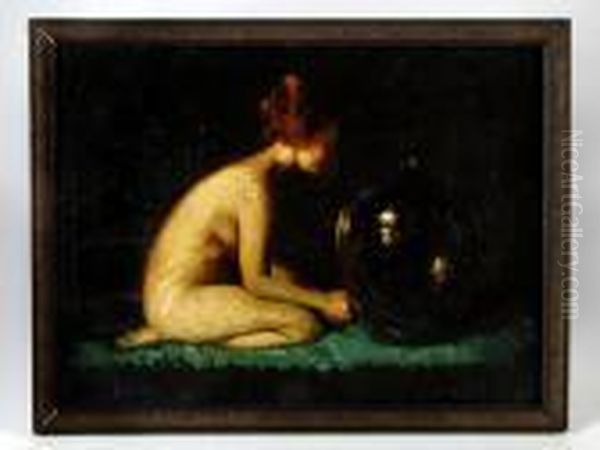 Nude With Urn Oil Painting by Harry Herman Roseland