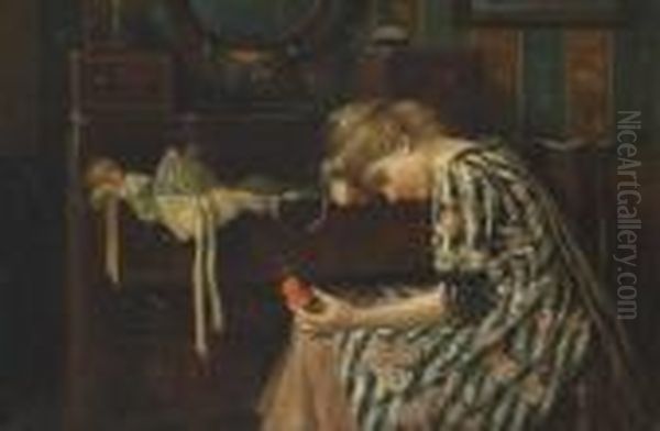 A Drawer Of Memories Oil Painting by Harry Herman Roseland