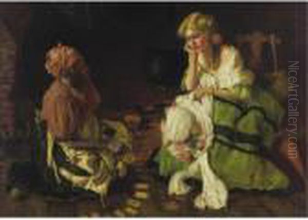 The Fortune Teller Oil Painting by Harry Herman Roseland