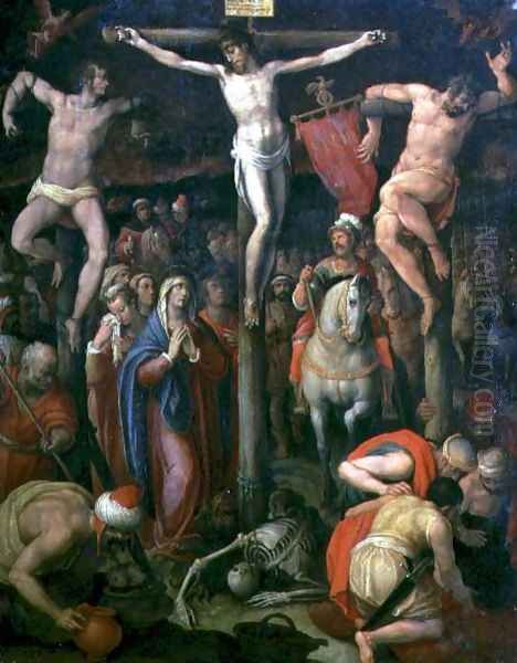 Crucifixion, 1581 Oil Painting by Giovanni Stradano