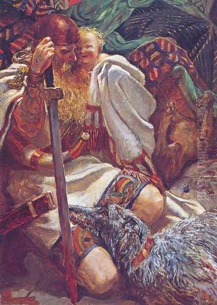 'Who Knoweth the Spirit of Man...' Oil Painting by John Byam Liston Shaw