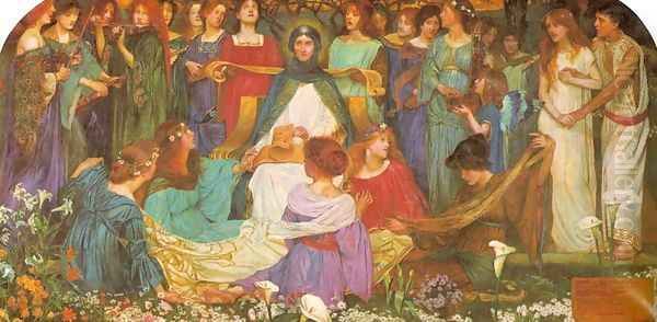 Blessed Damozel Oil Painting by John Byam Liston Shaw