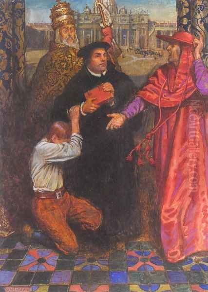 Ballad of Luther Oil Painting by John Byam Liston Shaw