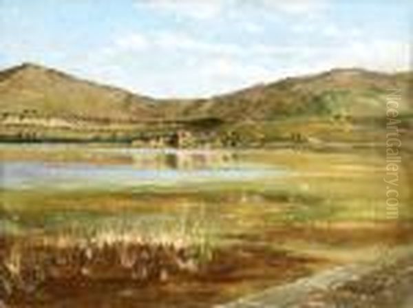 Le Temple Du Soleil, Lac De Cwesne Oil Painting by Federico Rossano