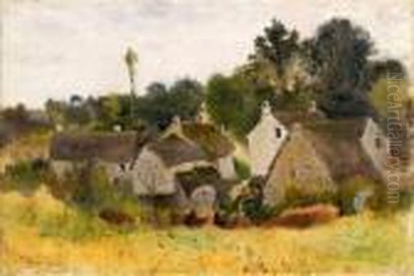 Le Village Oil Painting by Federico Rossano