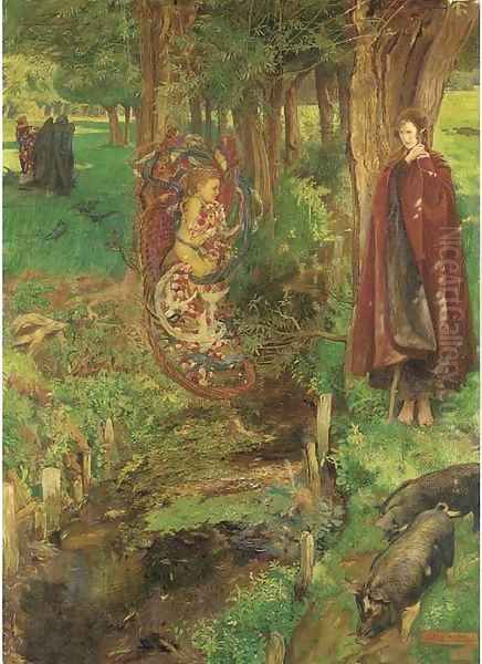 'Time and Chance Happeneth to All' I returned, and saw under the sun, that the race is not to the swift, nor the battle to the strong Oil Painting by John Byam Liston Shaw