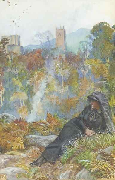 Autumn time Oil Painting by John Byam Liston Shaw