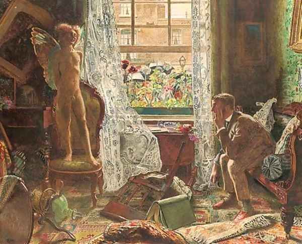 When Love came into the House of the Respectable Citizen Oil Painting by John Byam Liston Shaw