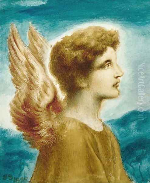 Angel Boy Oil Painting by Simeon Solomon