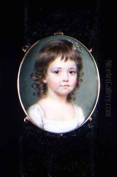 Miniature of Dorothy Capper Oil Painting by John Smart