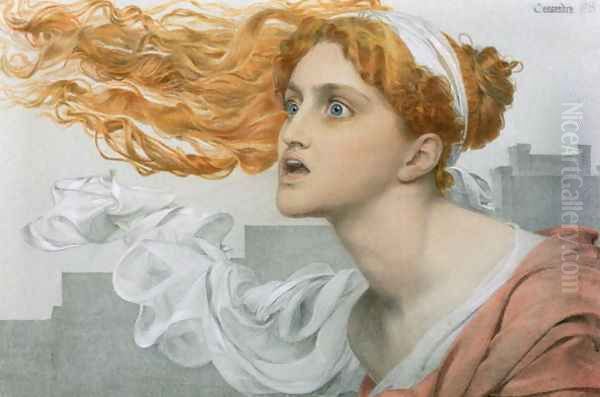 Cassandra Oil Painting by Anthony Frederick Sandys