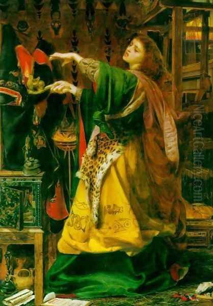 Morgana le Fay Oil Painting by Anthony Frederick Sandys