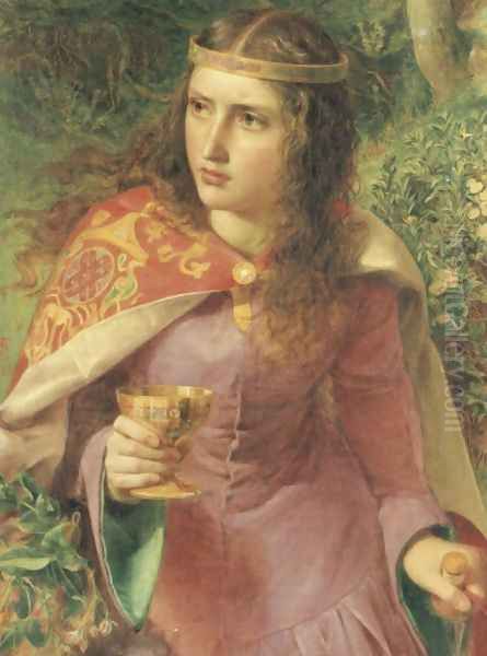 Queen Eleanor Oil Painting by Anthony Frederick Sandys