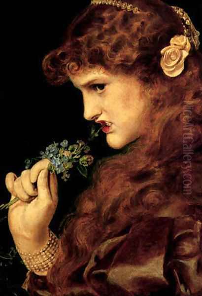 Love Oil Painting by Anthony Frederick Sandys