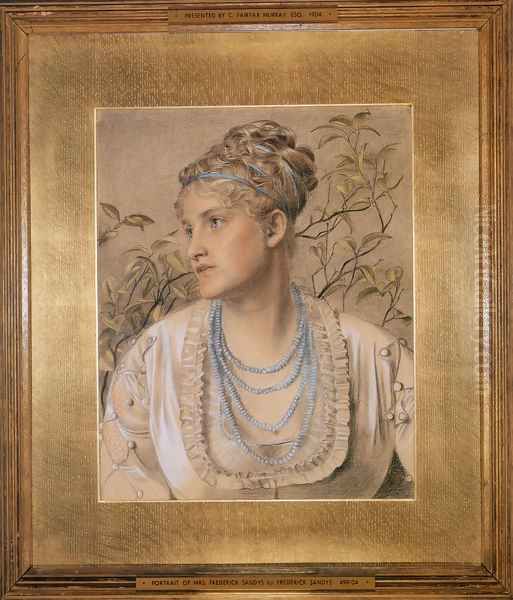 Mary Sandys Oil Painting by Anthony Frederick Sandys