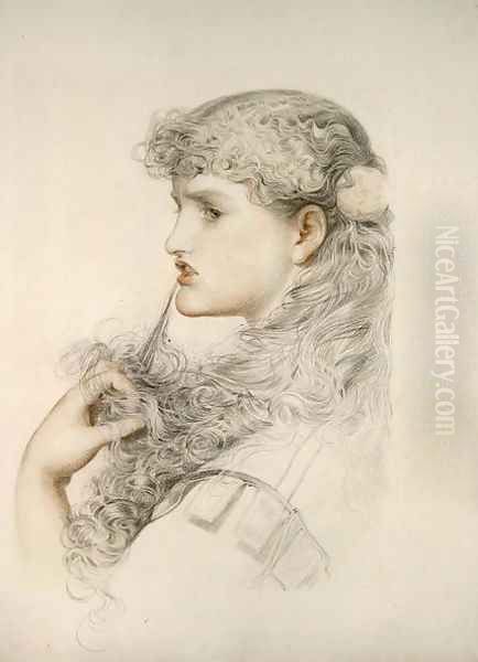 Proud Maisie, 1892 Oil Painting by Anthony Frederick Sandys