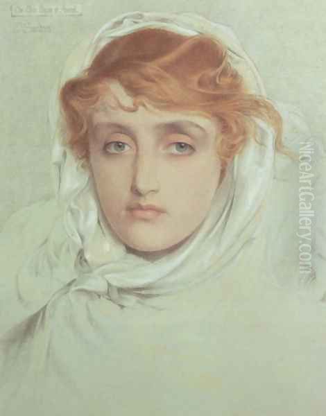 The White Mayde of Avenel, 1902 Oil Painting by Anthony Frederick Sandys