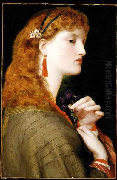 May Margaret Oil Painting by Anthony Frederick Sandys