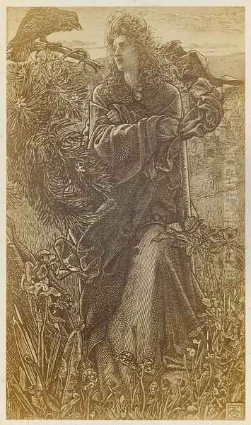 Illustration to 'Harold Harfagr' from 'Once a Week' 1862, vol. VII, p. 154 Oil Painting by Anthony Frederick Sandys