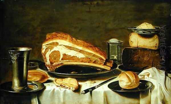 Breakfast Still Life Oil Painting by Floris Gerritsz. van Schooten