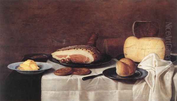 Still-Life c. 1640 Oil Painting by Floris Gerritsz. van Schooten