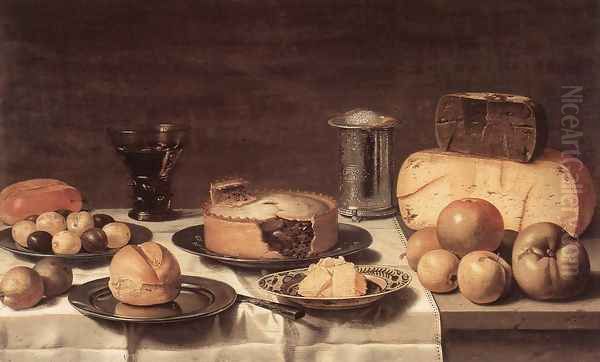 Breakfast Oil Painting by Floris Gerritsz. van Schooten