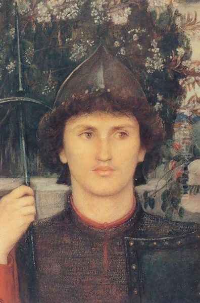 St George Oil Painting by Maria Euphrosyne Spartali, later Stillman