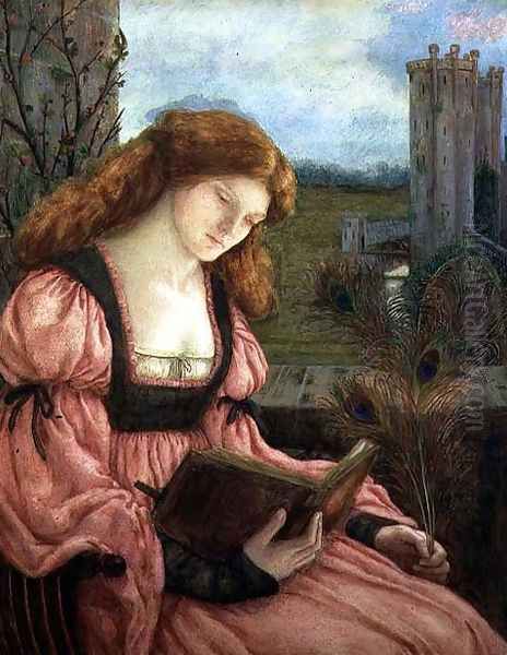 St. Barbara Oil Painting by Maria Euphrosyne Spartali, later Stillman