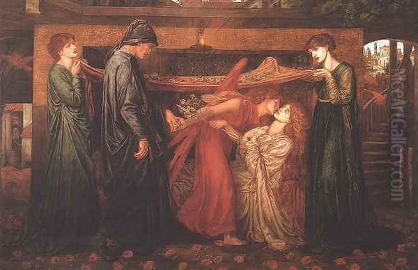 Dante's Dream at the Time of the Death of Beatrice Oil Painting by Maria Euphrosyne Spartali, later Stillman