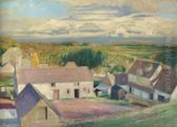 The Artist's Farmhouse, Gloucestershire Oil Painting by William Rothenstein