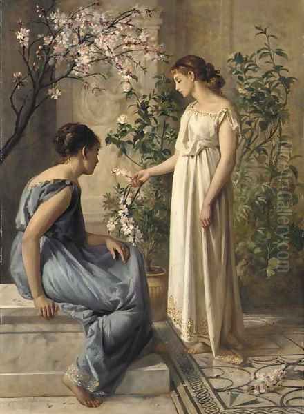 Spring Blossoms Oil Painting by Henry Thomas Schafer