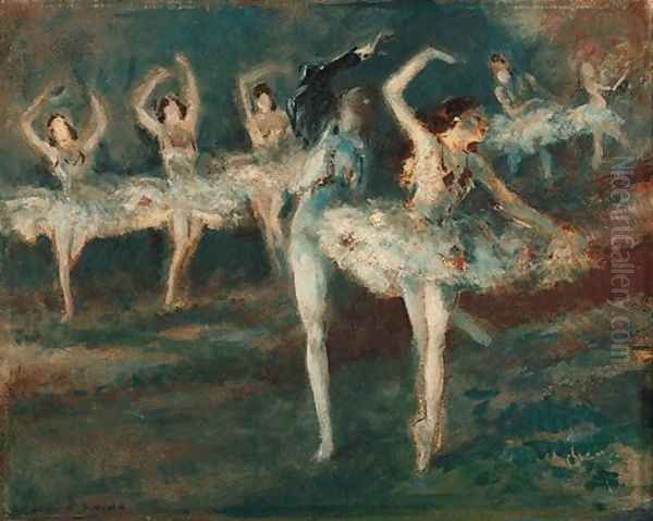 The Masked Dancer Oil Painting by Everett Shinn