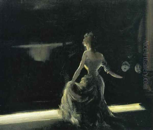 Girl on Stage Oil Painting by Everett Shinn