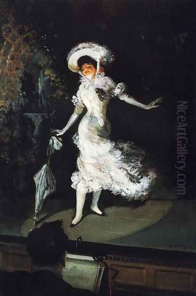 The Singer Oil Painting by Everett Shinn