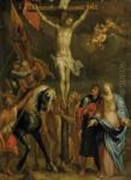 Calvary Oil Painting by Hans Rottenhammer