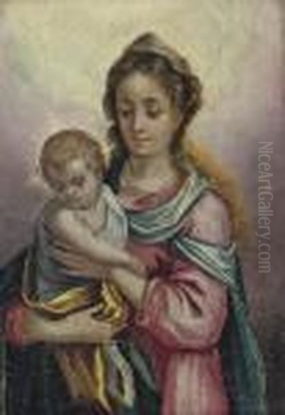 The Madonna And Child Oil Painting by Hans Rottenhammer