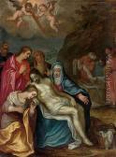 The Lamentation Oil Painting by Hans Rottenhammer