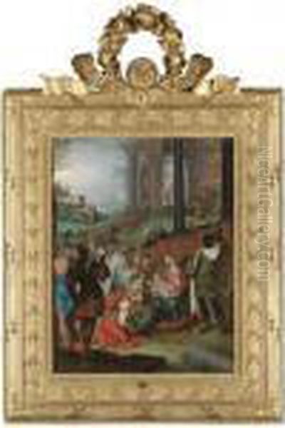 The Adoration Of The Magi Oil Painting by Hans Rottenhammer