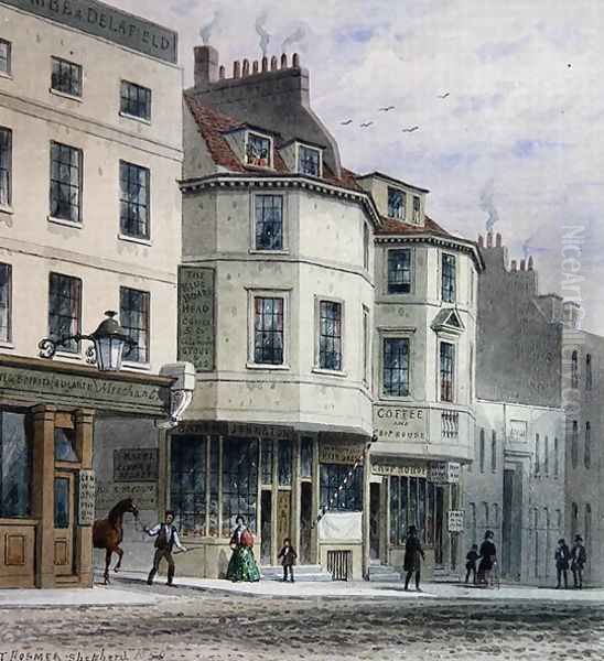 The Boars Head Inn, King Street, Westminster, 1858 Oil Painting by Thomas Hosmer Shepherd