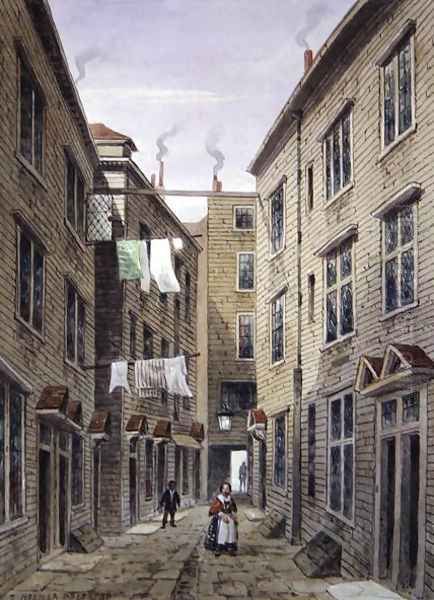 Boars Head Place, formerly Boars Head Inn Oil Painting by Thomas Hosmer Shepherd