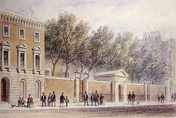 The New Entrance to Grocers Hall, 1854 Oil Painting by Thomas Hosmer Shepherd